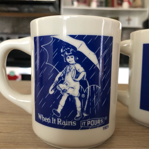 New Morton Salt Coffee Mugs (set of 4) - Picture 2 of 6